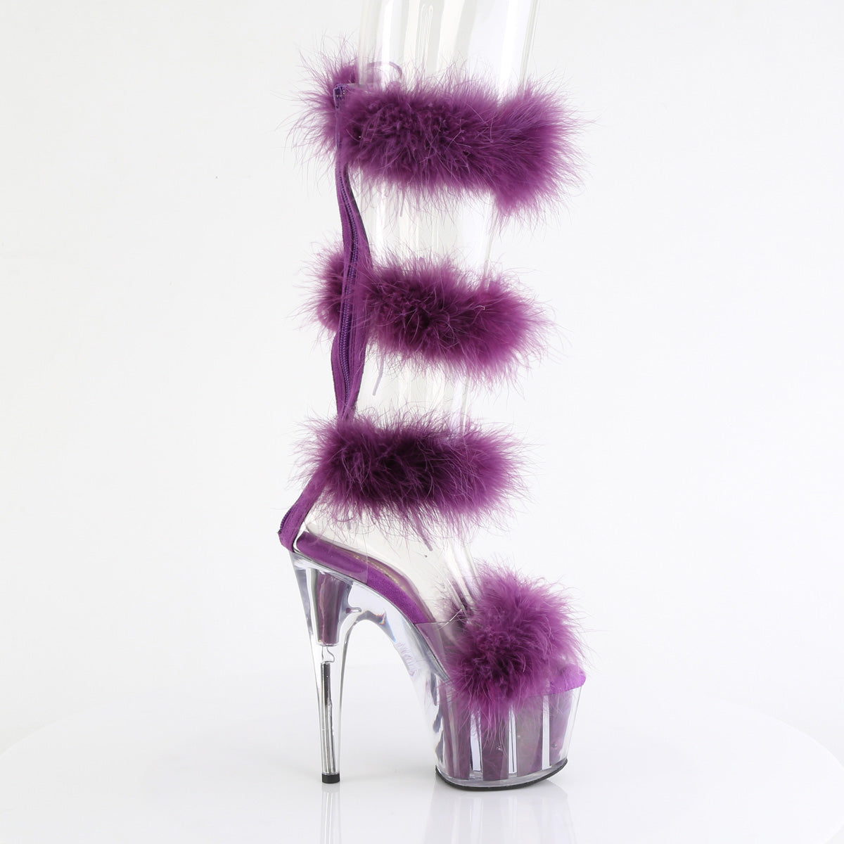 Pleaser   ADORE-728f Clr-Purple Fur / M