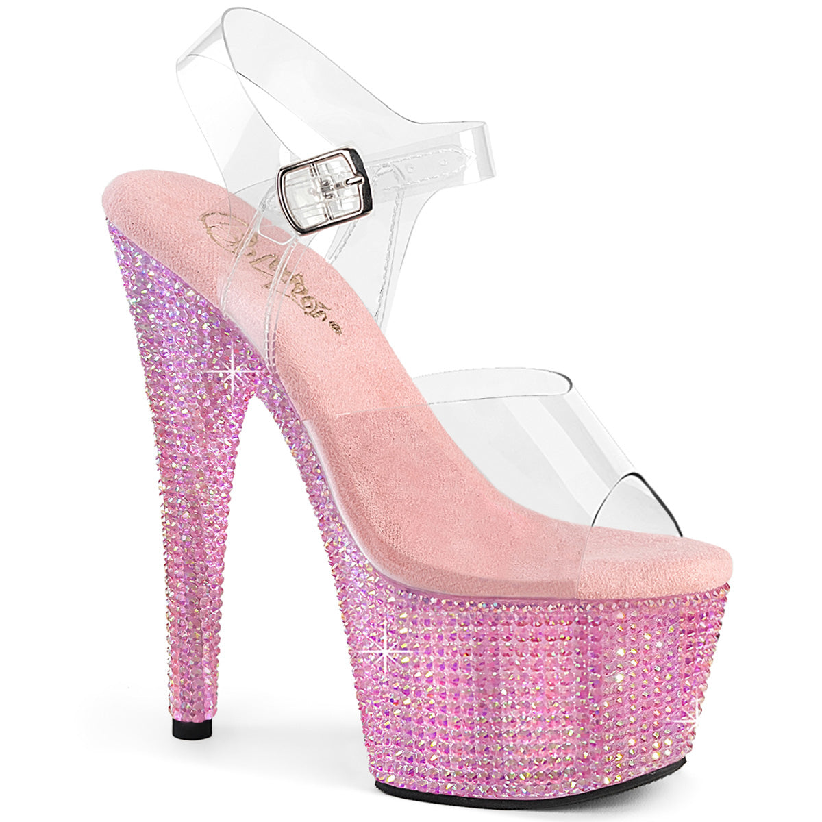 Pleaser   BEJEWELED-708RRS CLR / B. Rs rose