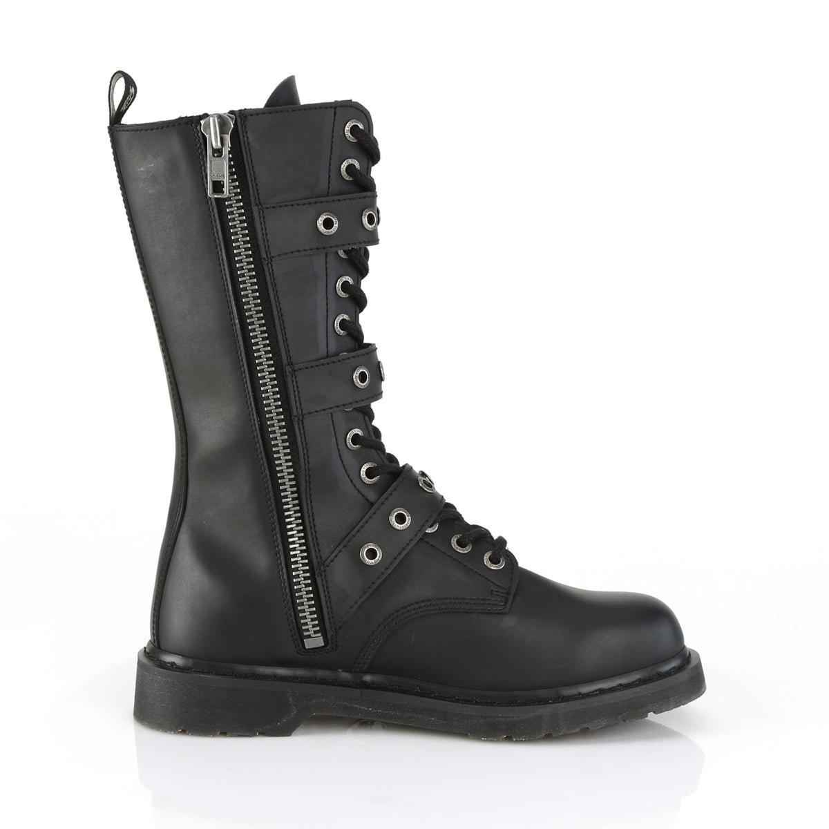 DemoniaCult Mens Boots BOLT-330 Blk Vegan Leather