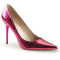 Pleaser Womens Pumps CLASSIQUE-20 Pink Metallic Pu