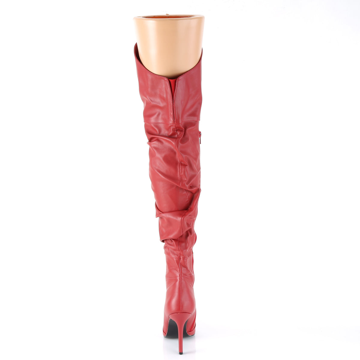 Pleaser Bottes pour femmes CLASSIQUE-3011 Cuir en faux rouge