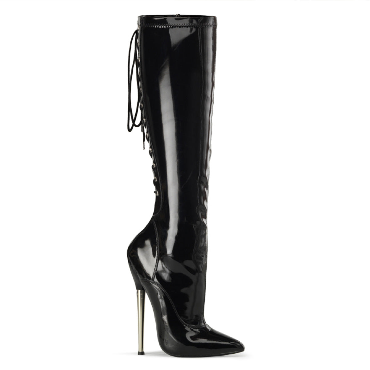 Devious Bottes pour femmes DAGGER-2064 blk stretch pat