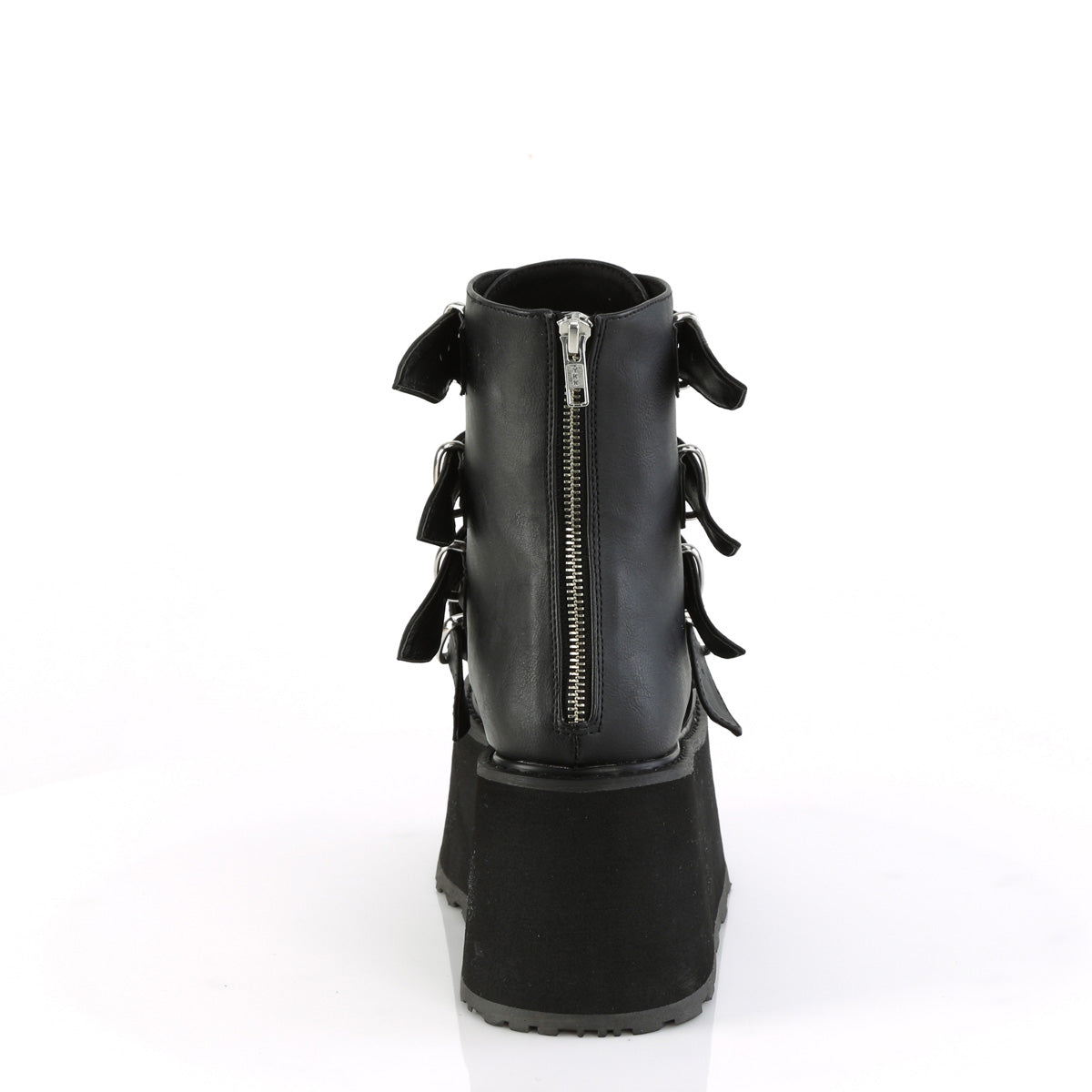 DemoniaCult  Bottines DAMNED-105 Cuir végétalien BLK