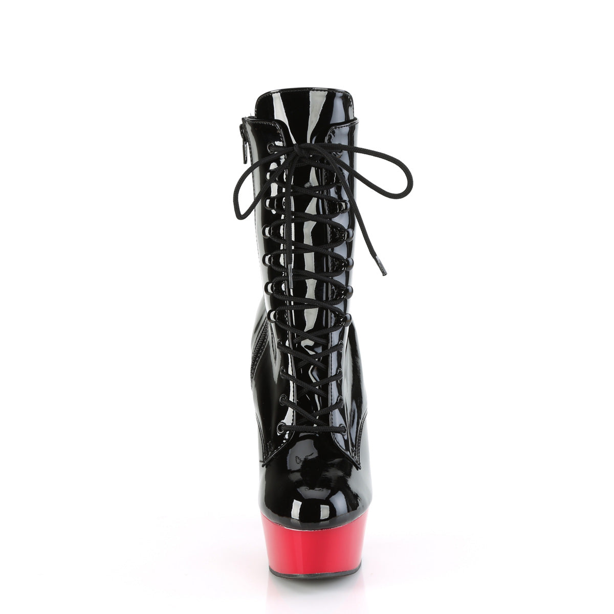 Pleaser   DELIGHT-1020 Blk Pat/Red