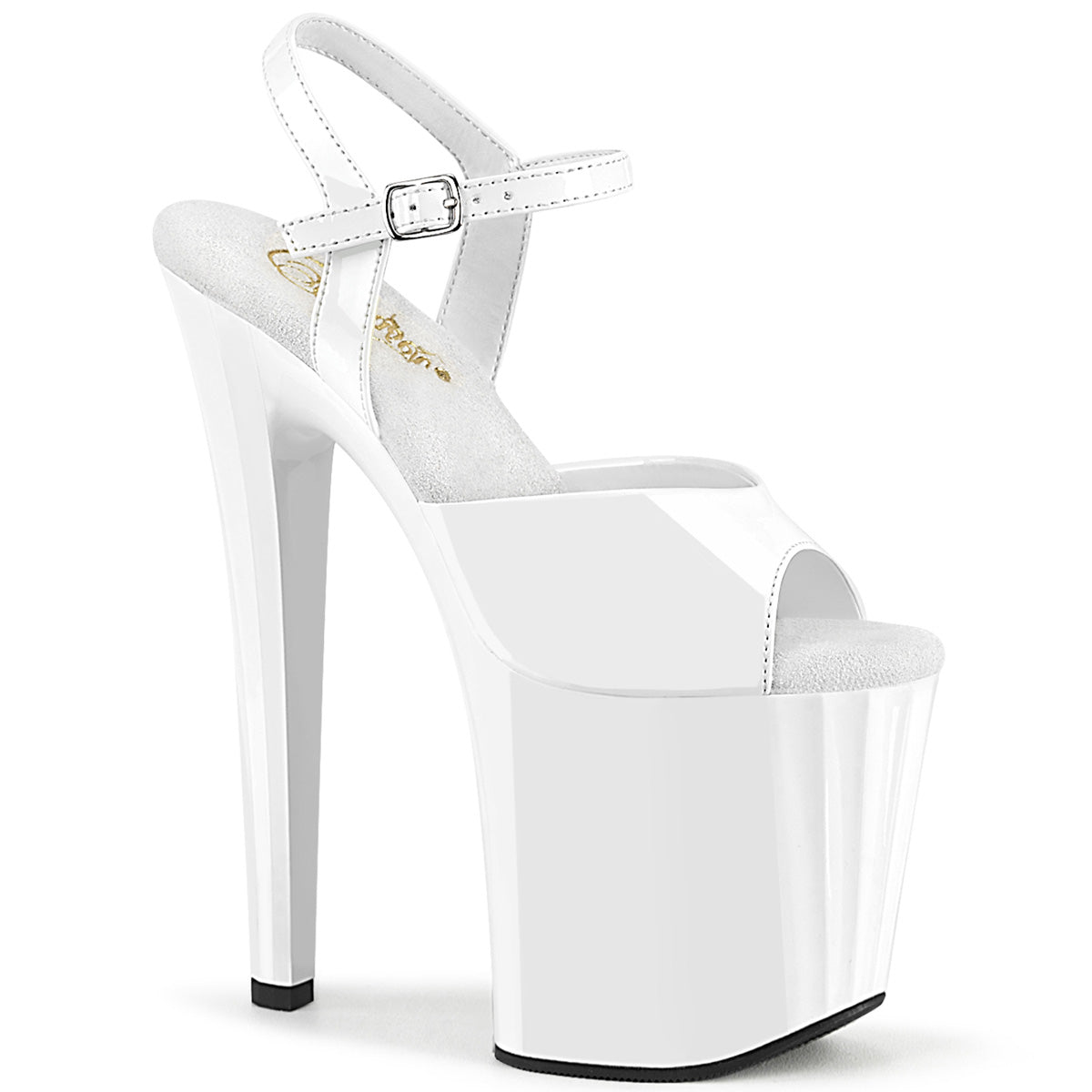 Pleaser   ENCHANT-709 wht pat / wht