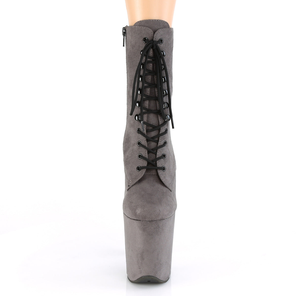 Pleaser Bottes d'Ankle FLAMINGO-1020FS Grey Faux Suede / Grey Faux Suede