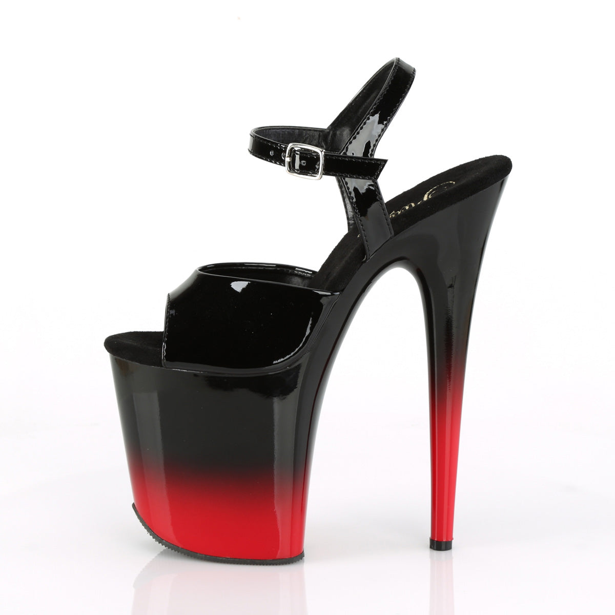 Pleaser Sandales pour femmes FLAMINGO-809br-h blk pat / blk-rouge