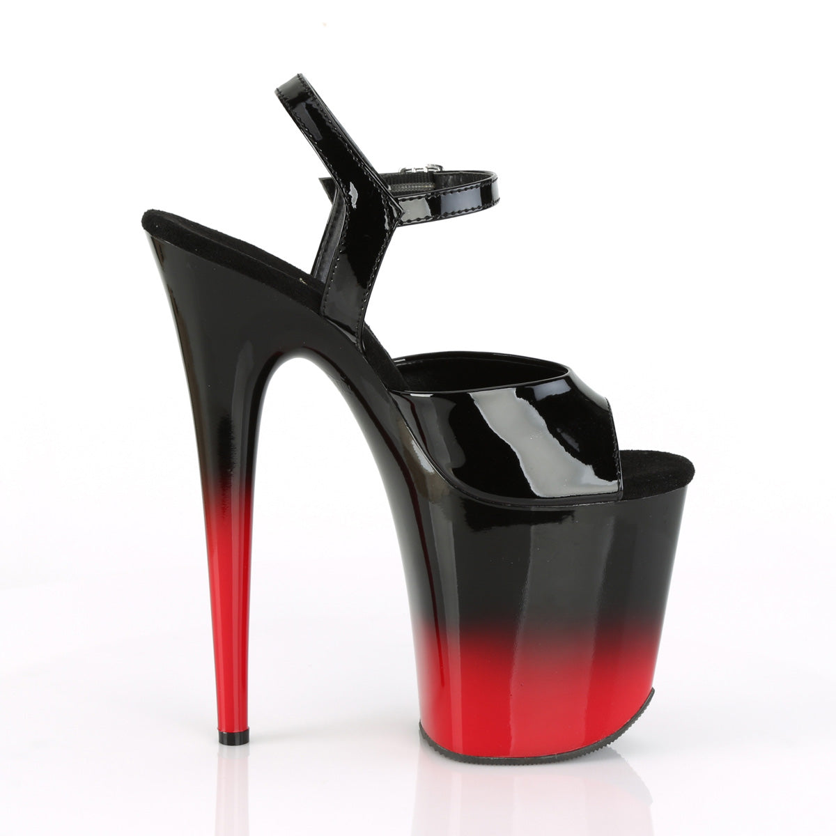 Pleaser Sandales pour femmes FLAMINGO-809br-h blk pat / blk-rouge