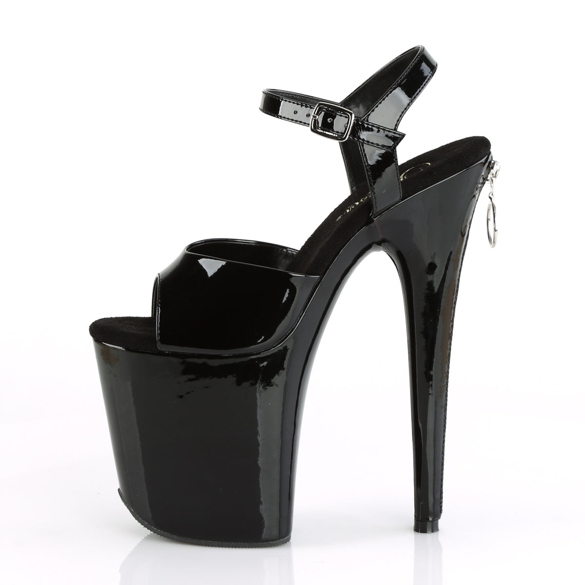 Pleaser Sandales pour femmes FLAMINGO-809Z BLK PAT / BLK