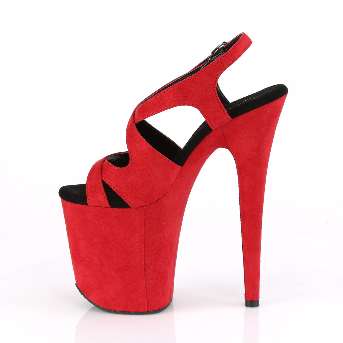 Pleaser Sandales pour femmes FLAMINGO-831fs rouge en forme de faux daim / daim en faux rouge