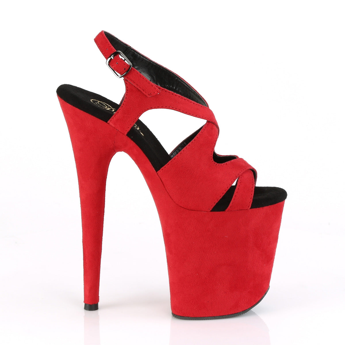 Pleaser Sandales pour femmes FLAMINGO-831fs rouge en forme de faux daim / daim en faux rouge