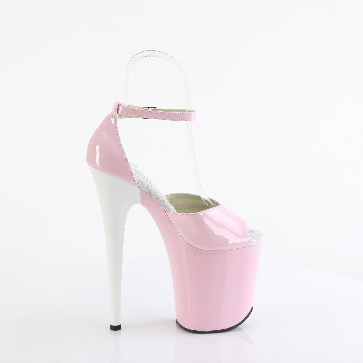 Pleaser   FLAMINGO-884 B. Pink-Wht/Pink-Wht