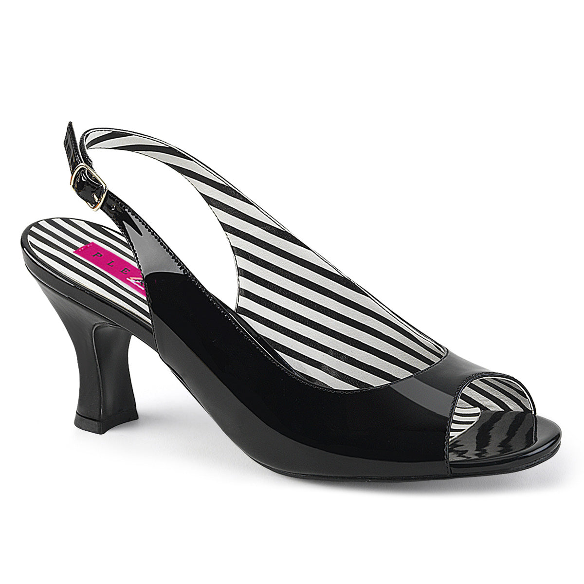 Pleaser Pink Label Pompes pour femmes JENNA-02 blk pat