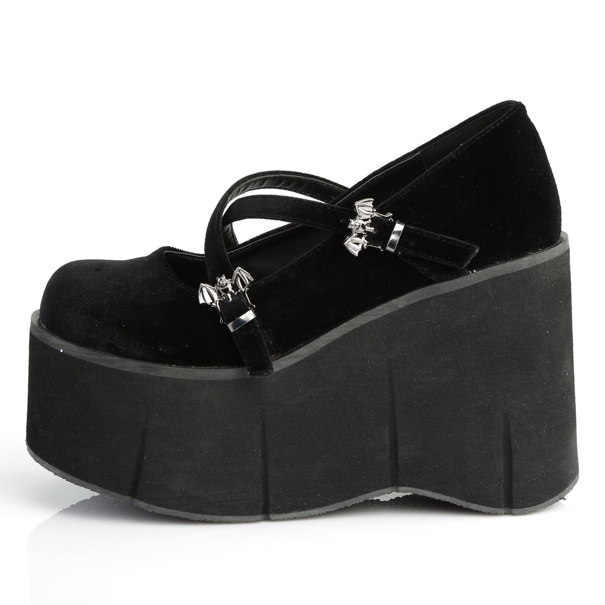 DemoniaCult Pompes pour femmes KERA-10 Blk Velvet