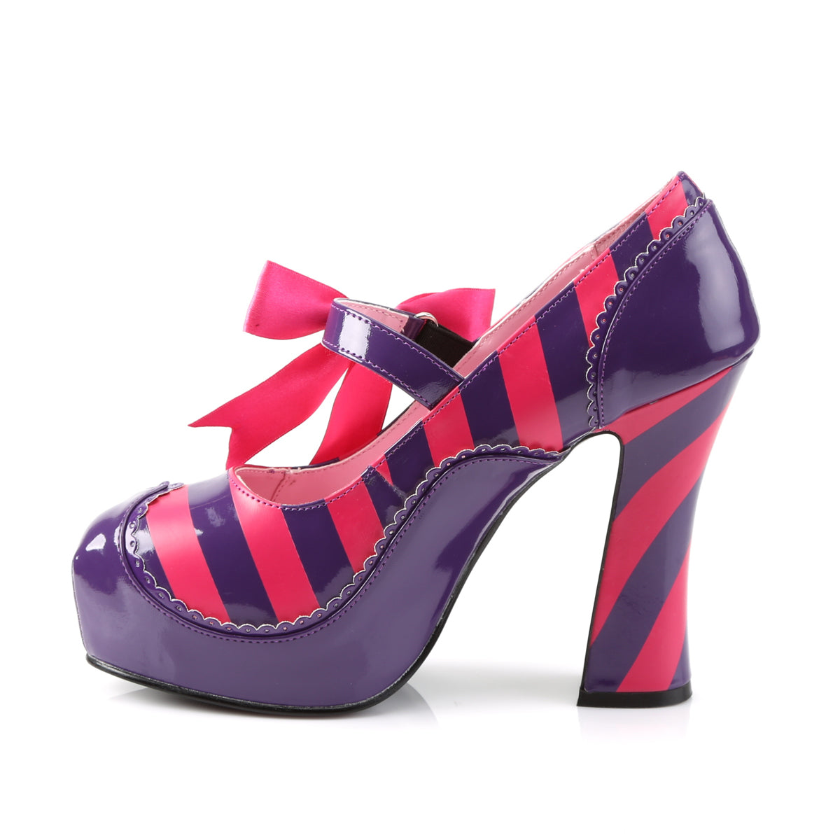 Funtasma Pompes pour femmes KITTY-32 violet-h. Pat rose