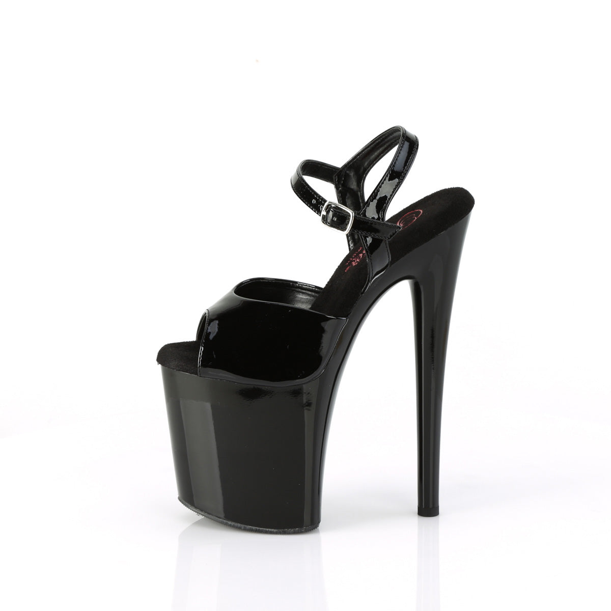 Pleaser  Des sandales NAUGHTY-809 BLK PAT / BLK