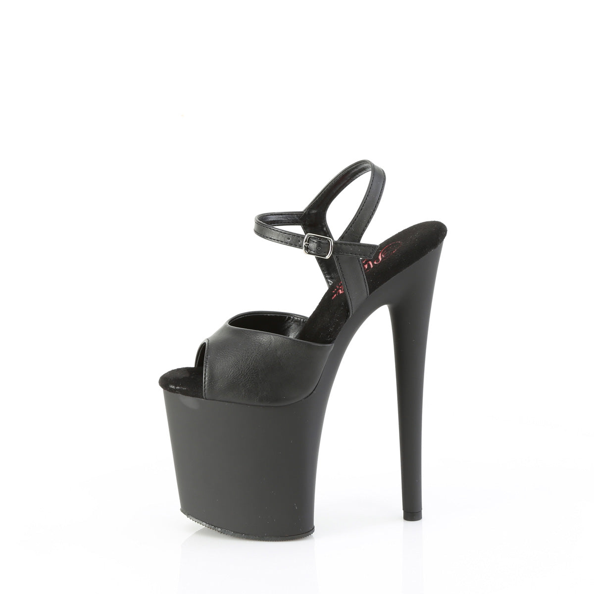 Pleaser   NAUGHTY-809 Blk Faux Leather/Blk Matte