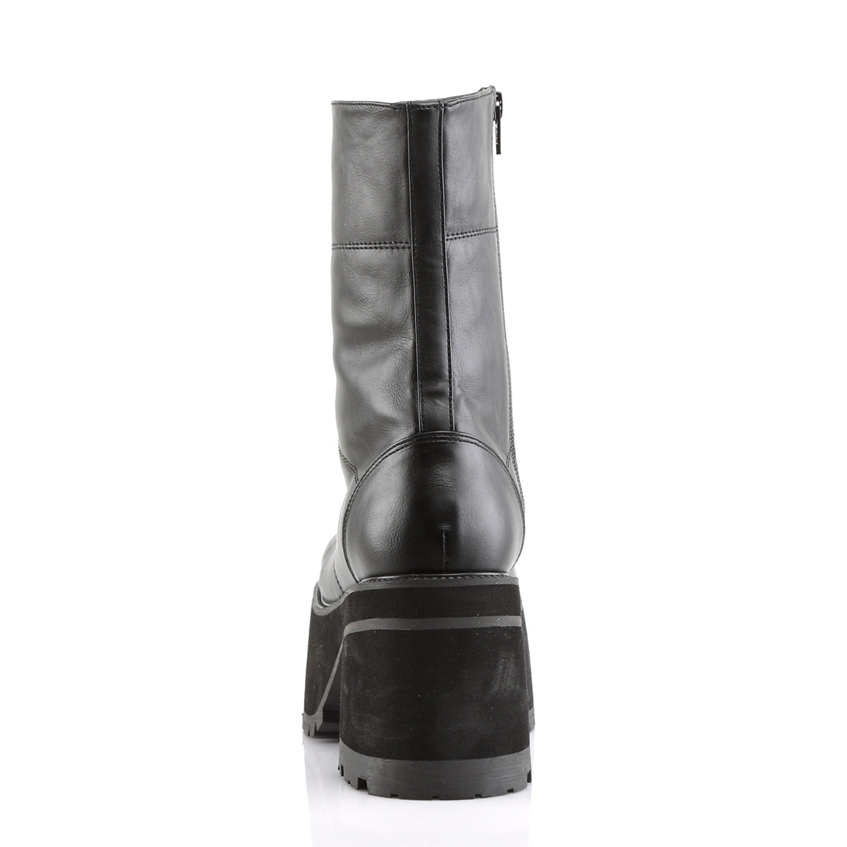 DemoniaCult Bottes de femmes RANGER-301 Cuir végétalien BLK