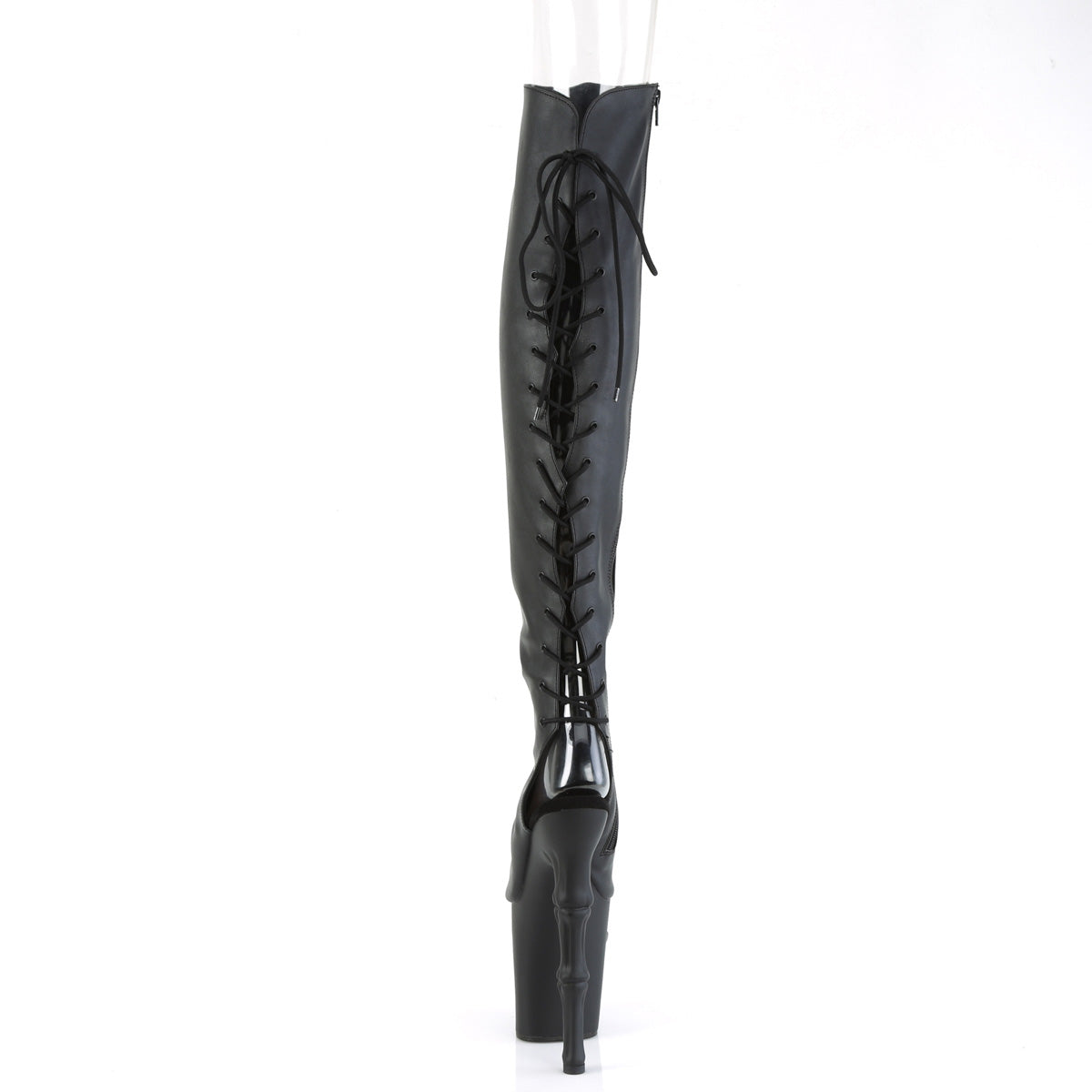 Pleaser  Boots RAPTURE-3019 Blk Faux Leather/Blk Matte