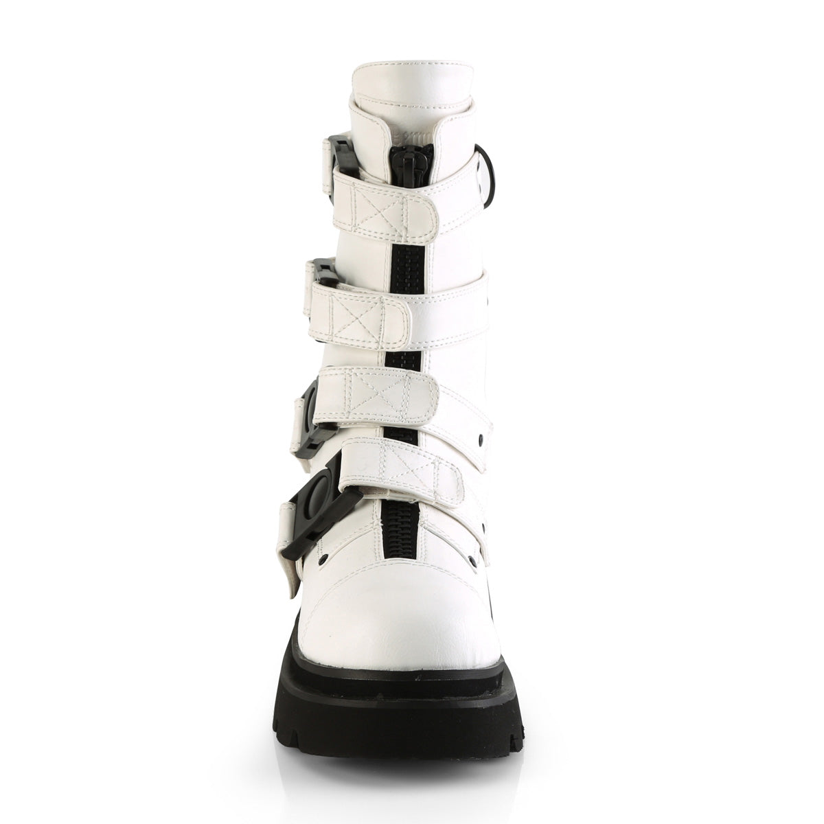 DemoniaCult  Bottes RENEGADE-55 Wht Vegan Leather