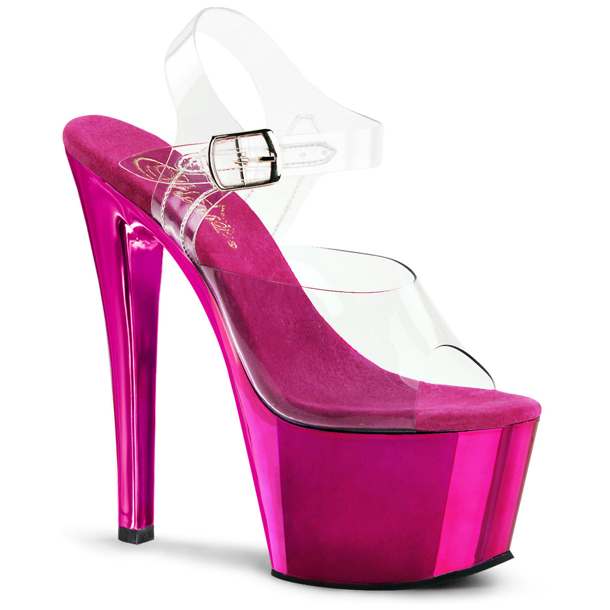 Pleaser Sandales pour femmes SKY-308 clr / h. Chrome rose