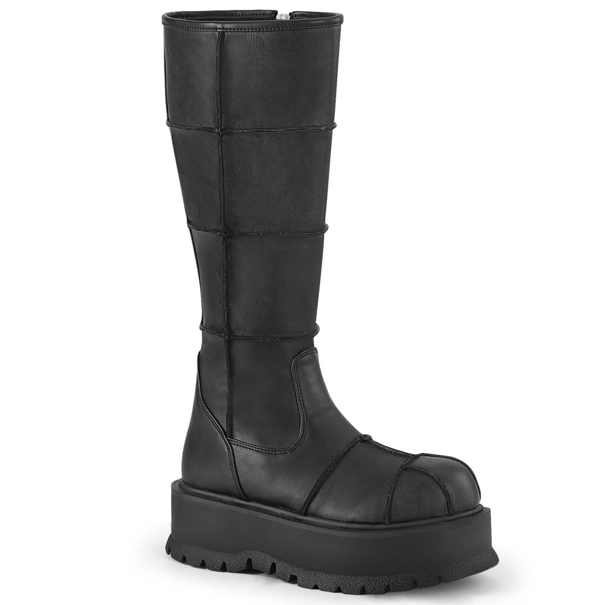 DemoniaCult Womens Boots SLACKER-230 Blk Vegan Leather