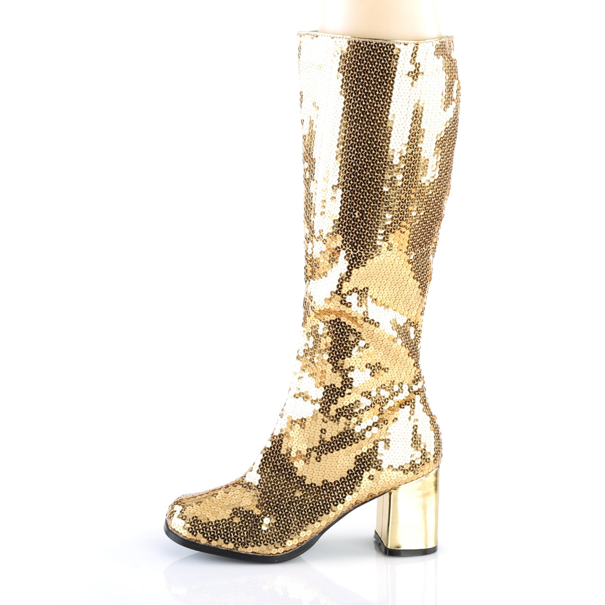 Bordello Bottes pour femmes SPECTACUL-300SQ paillettes d'or