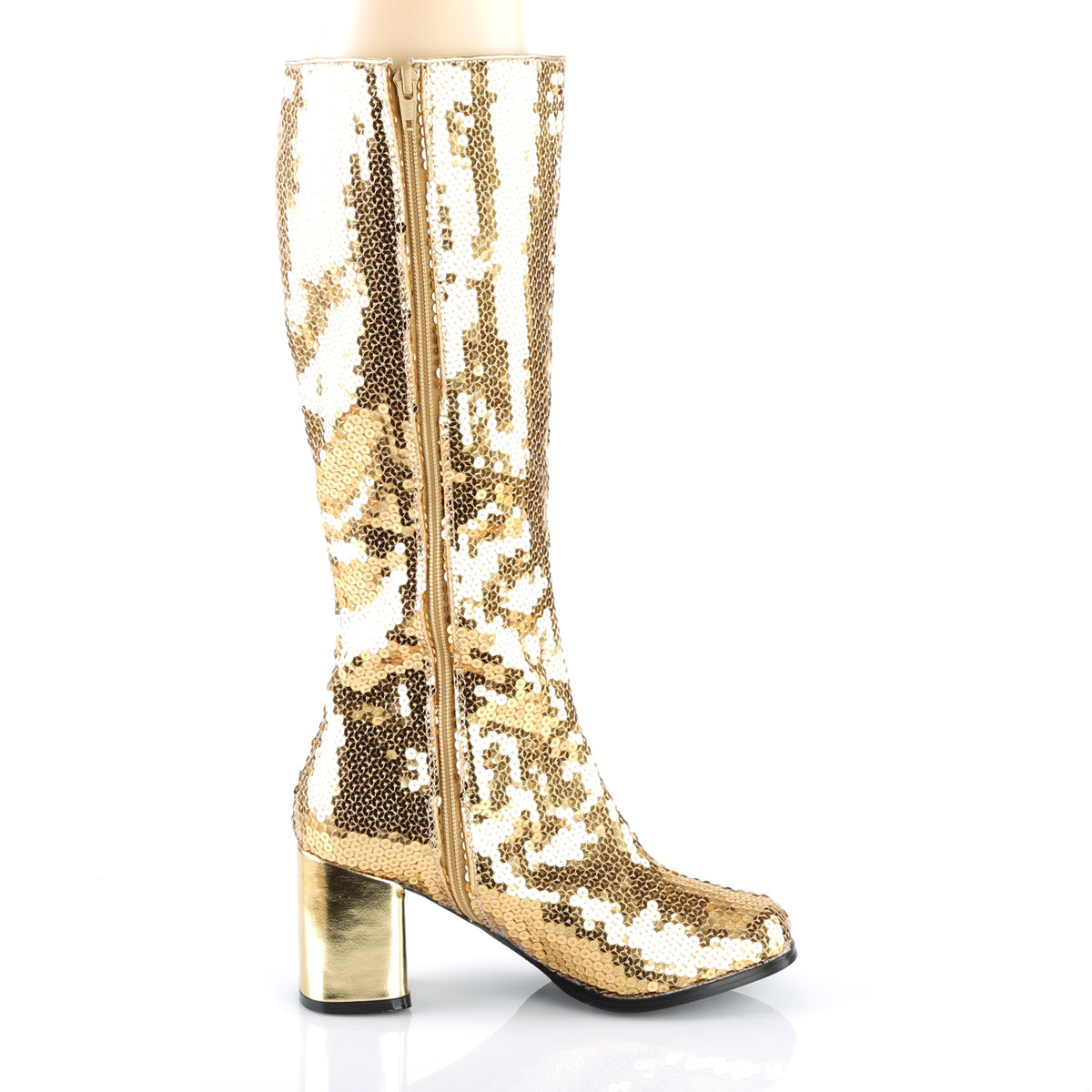 Bordello Bottes pour femmes SPECTACUL-300SQ paillettes d'or