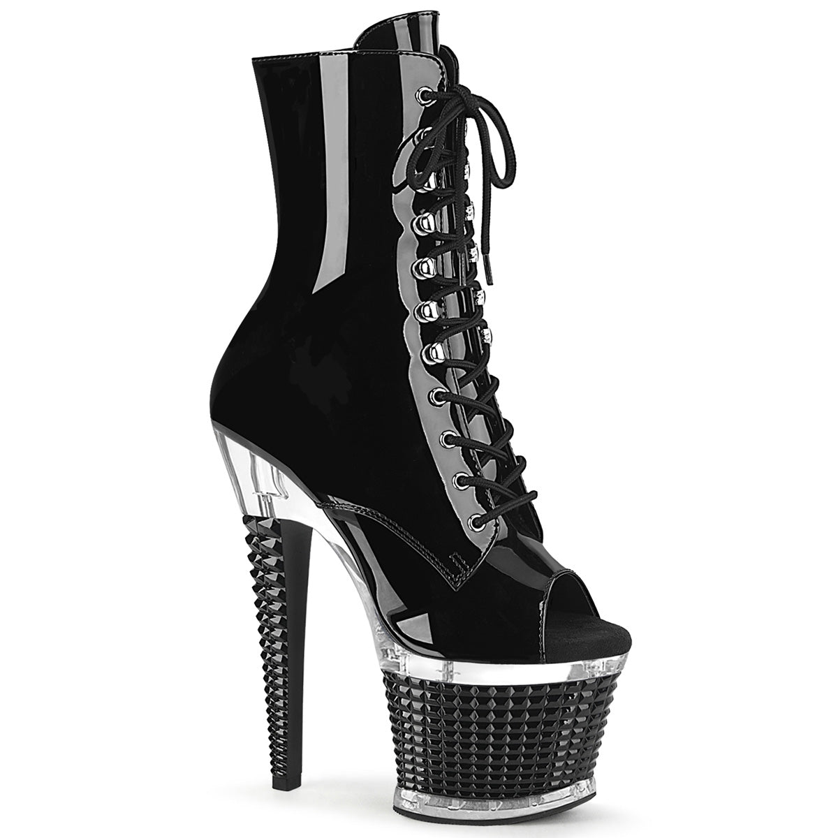 Pleaser  Bottines SPECTATOR-1021 BLK PAT / CLR-BLK