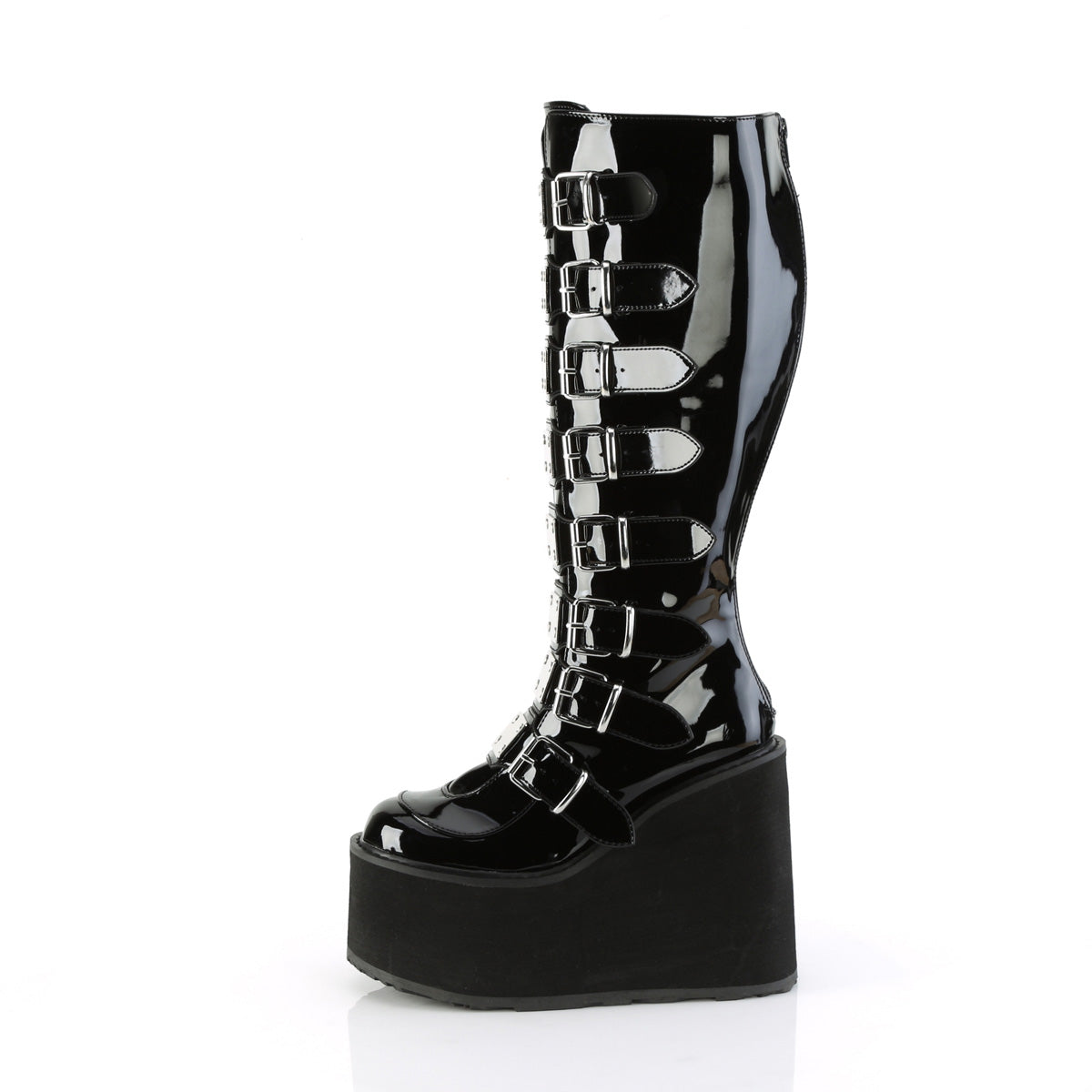 DemoniaCult  Bottes SWING-815wc blk pat