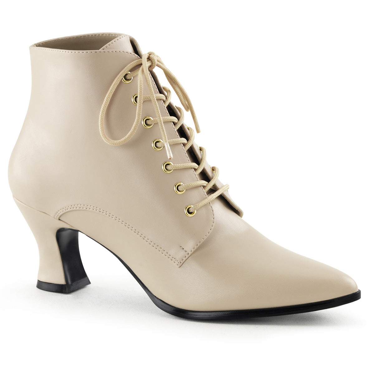 Funtasma Womens Ankle Boots VICTORIAN-35 Cream Pu